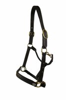 Leren Halster, ''Diamond'', donkerbruin maat Cob