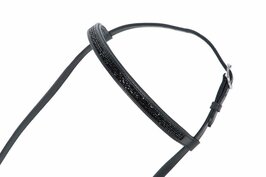 HILBAR Kopstuk "Black Rocks" (Chromen gespen)