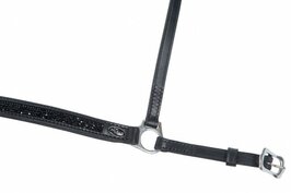 HILBAR Neusriem "Black Rocks" (Chromen gespen)